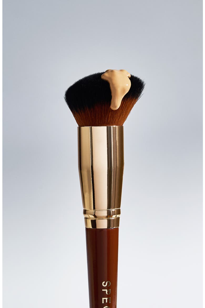 Pantherine Angled Buffing Foundation Brush, Alternate, color, BROWN