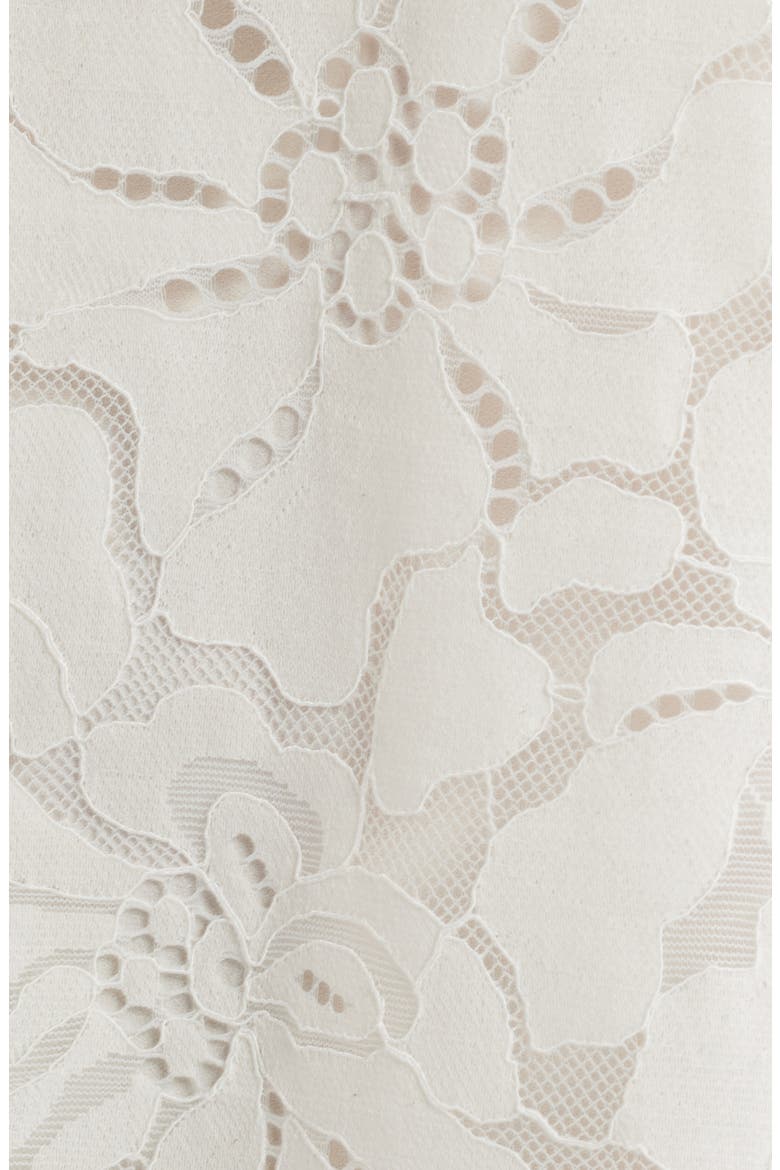 Floral Lace Shift Dress, Alternate, color, ANNE WHITE