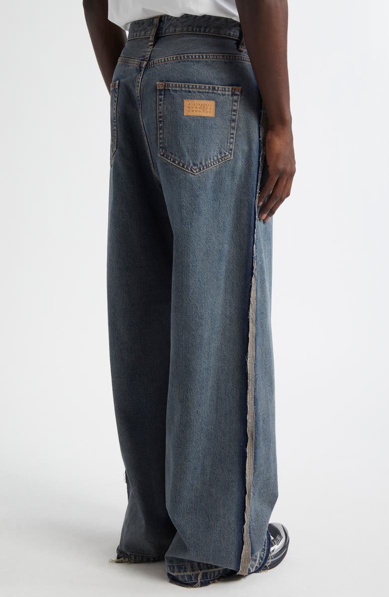 MM6 Maison Margiela Wide Leg Jeans, Alternate, color, Light Grey