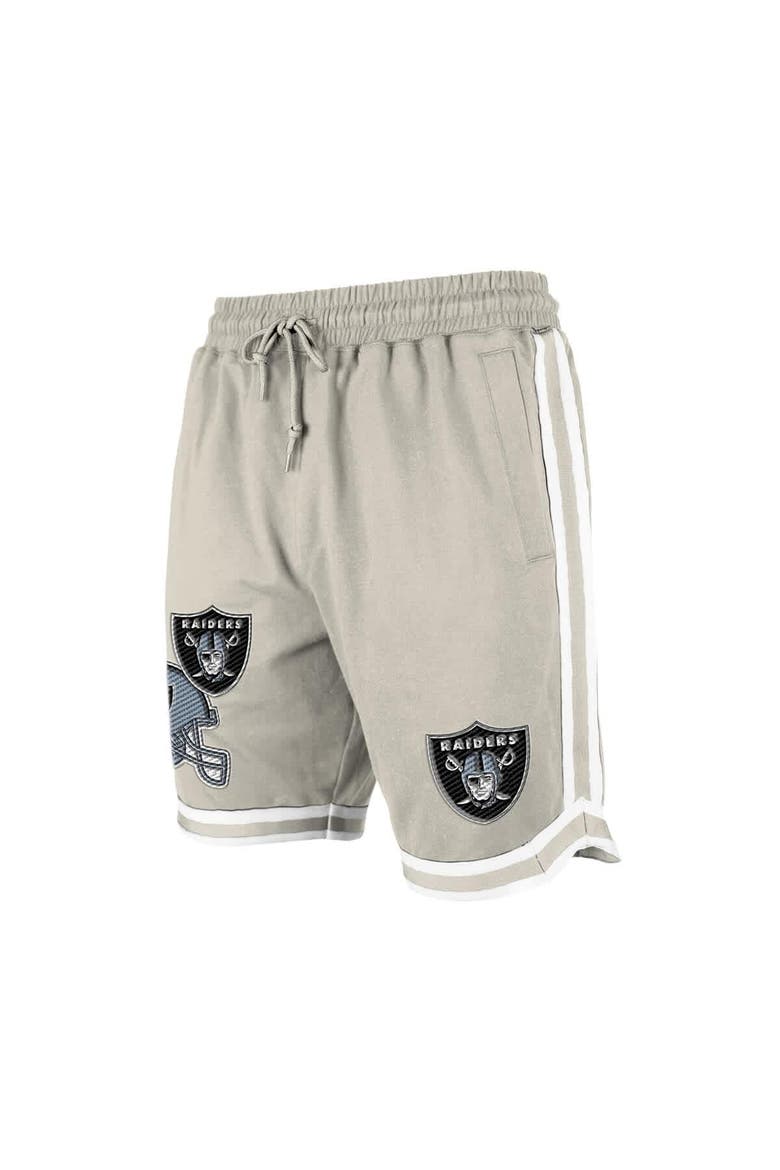 Men's New Era Light Beige Las Vegas Raiders Stone Multi Patch Shorts, Alternate, color, Light Beige