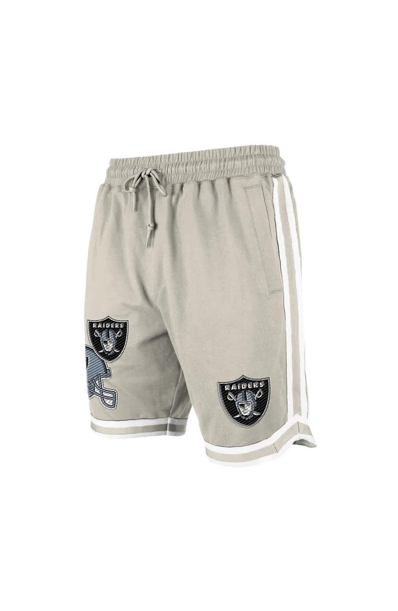 New Era Men's New Era Light Beige Las Vegas Raiders Stone Multi Patch Shorts, Alternate, color, Light Beige