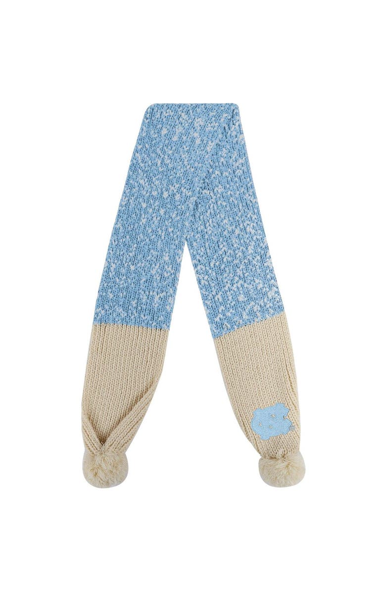FOCO North Carolina Tar Heels Confetti Scarf with Pom, Alternate, color, 