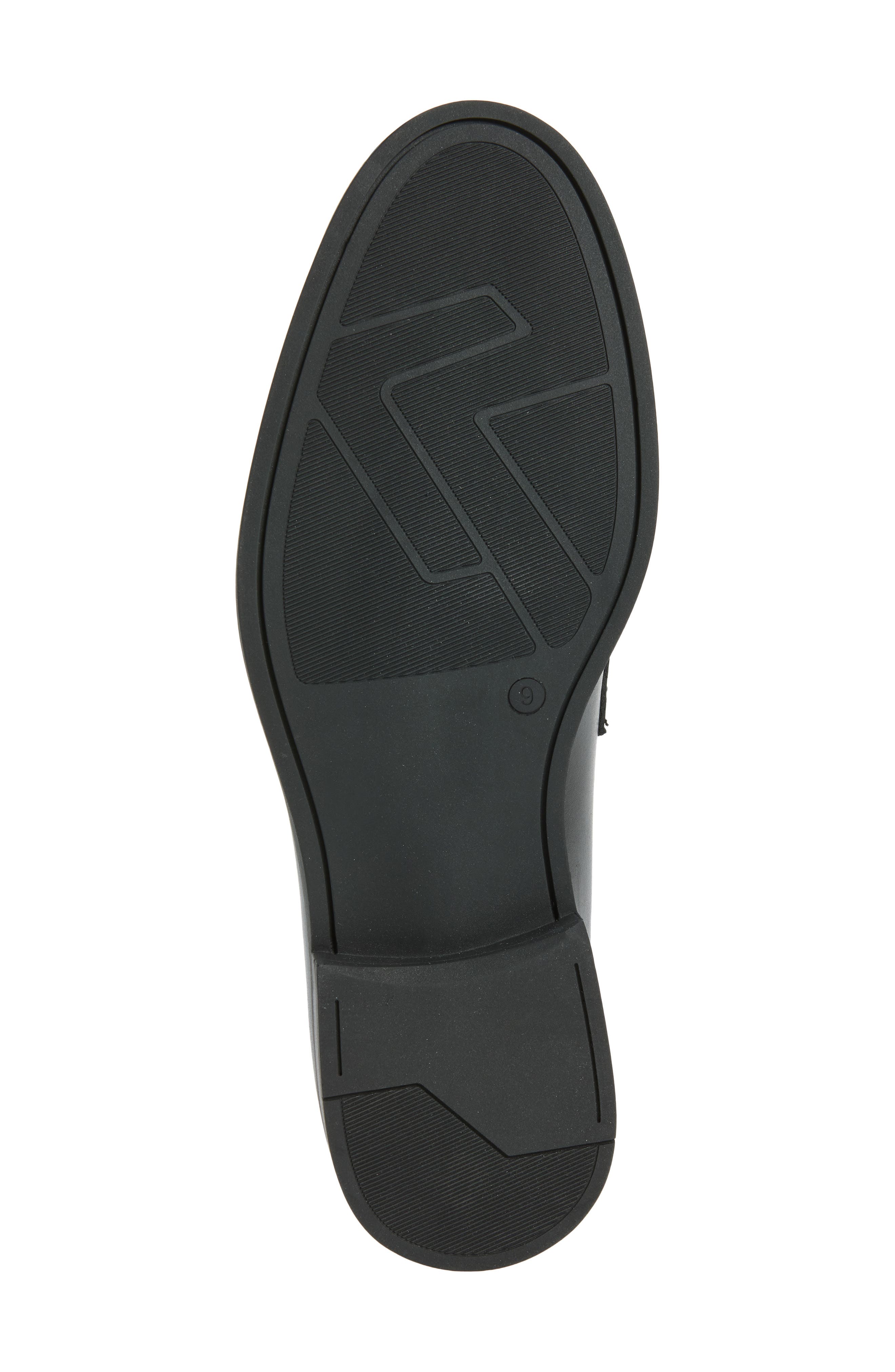 Fabrizio Leather Penny Loafer, Alternate, color, BLACK LEATHER