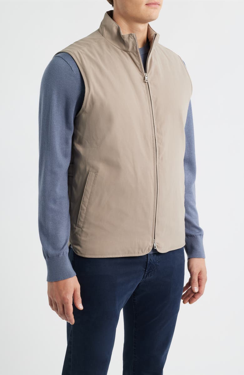 Peter Millar Bleecker Zip Vest, Alternate, color, Biscotti