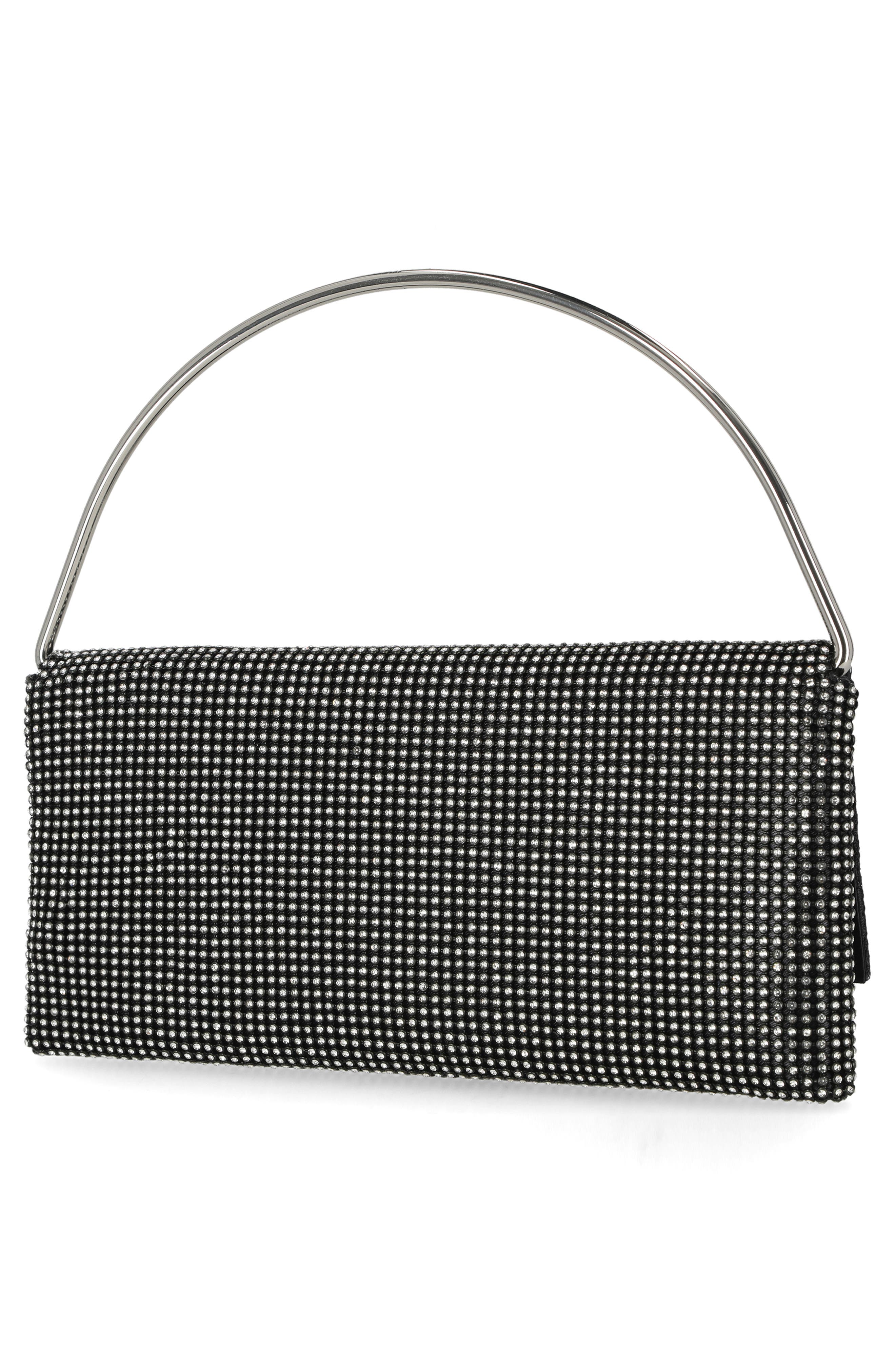 Isa Crystal Clutch, Alternate, color, BLACK CRYSTAL