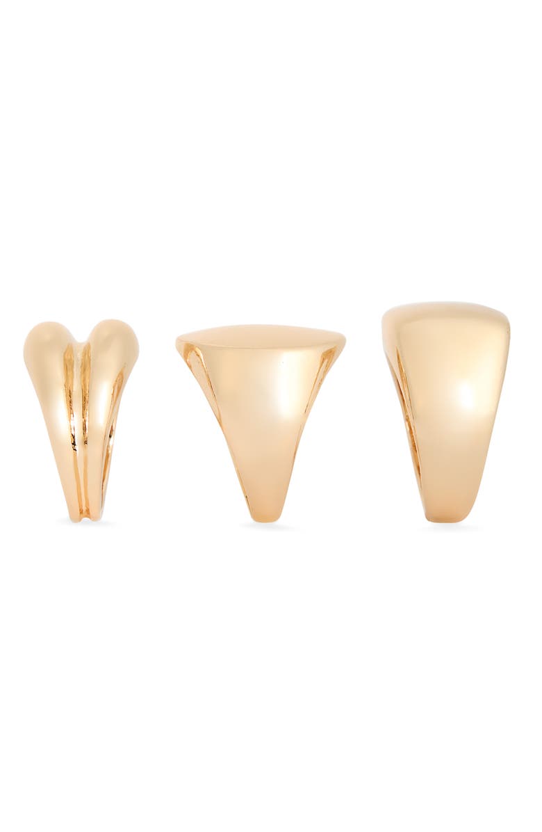 Leith Set of 3 Signet Rings, Alternate, color, Gold