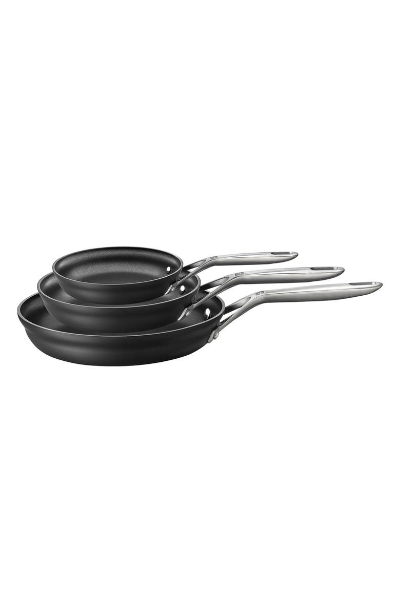 ZWILLING Motion Hard Anodized Aluminum Nonstick Fry Pan 3-Piece Set, Main, color, Aluminum