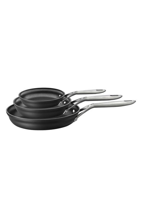 Motion Hard Anodized Aluminum Nonstick Fry Pan 3-Piece Set