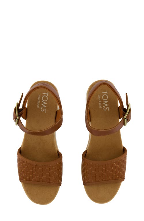 Toms Diana Platform Wedge Sandal In Brown