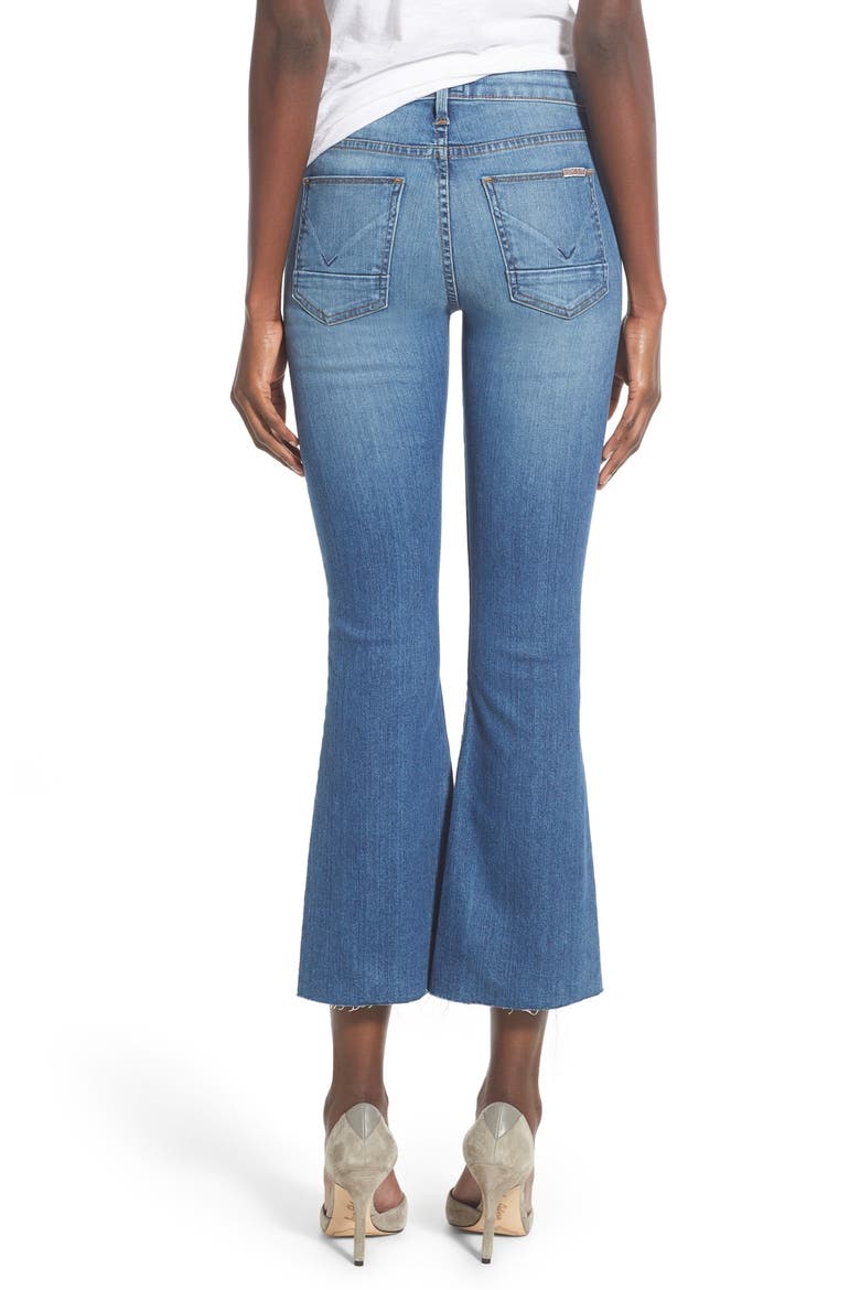 'Mia' Raw Hem Crop Flare Jeans, Alternate, color, CARVE