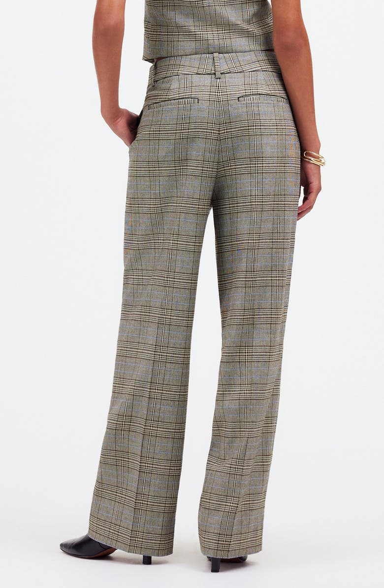 Madewell Yarn Dyed Plaid Slouchy Straight Leg Pants, Alternate, color, 
