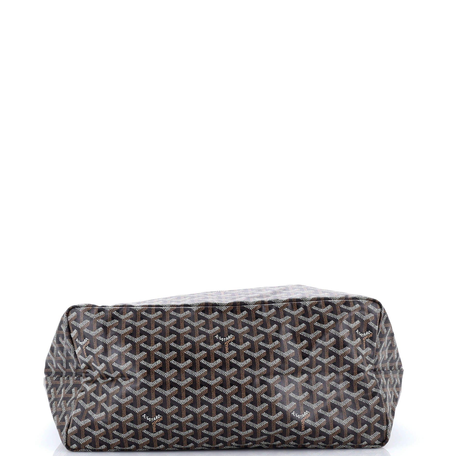 Pre-Owned Goyard Saint Louis Tote Coated Canvas GM, Alternate, color, Black