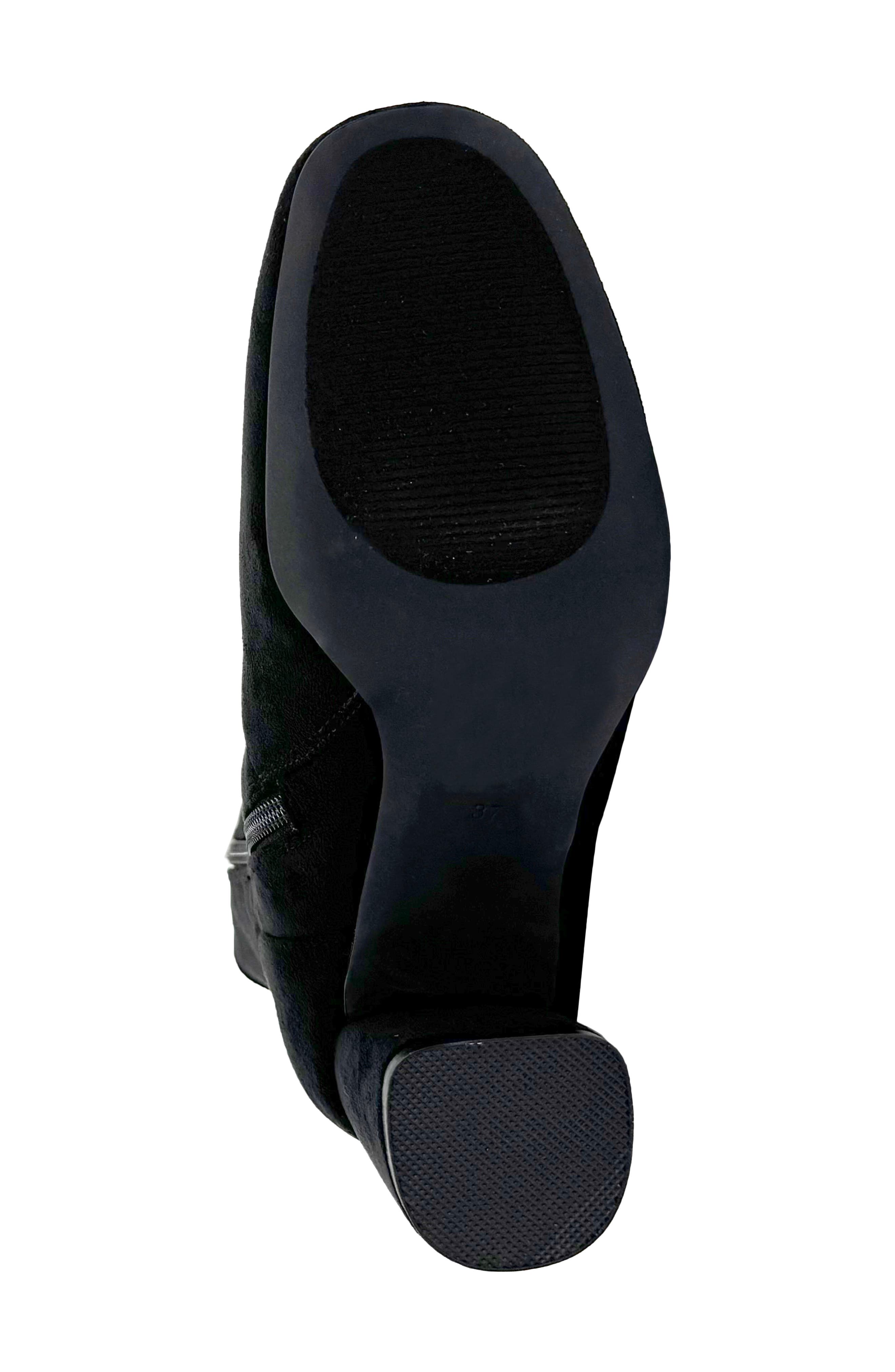 CHELSEA CREW Ballyn Square Toe Boot, Alternate, color, Black Micro