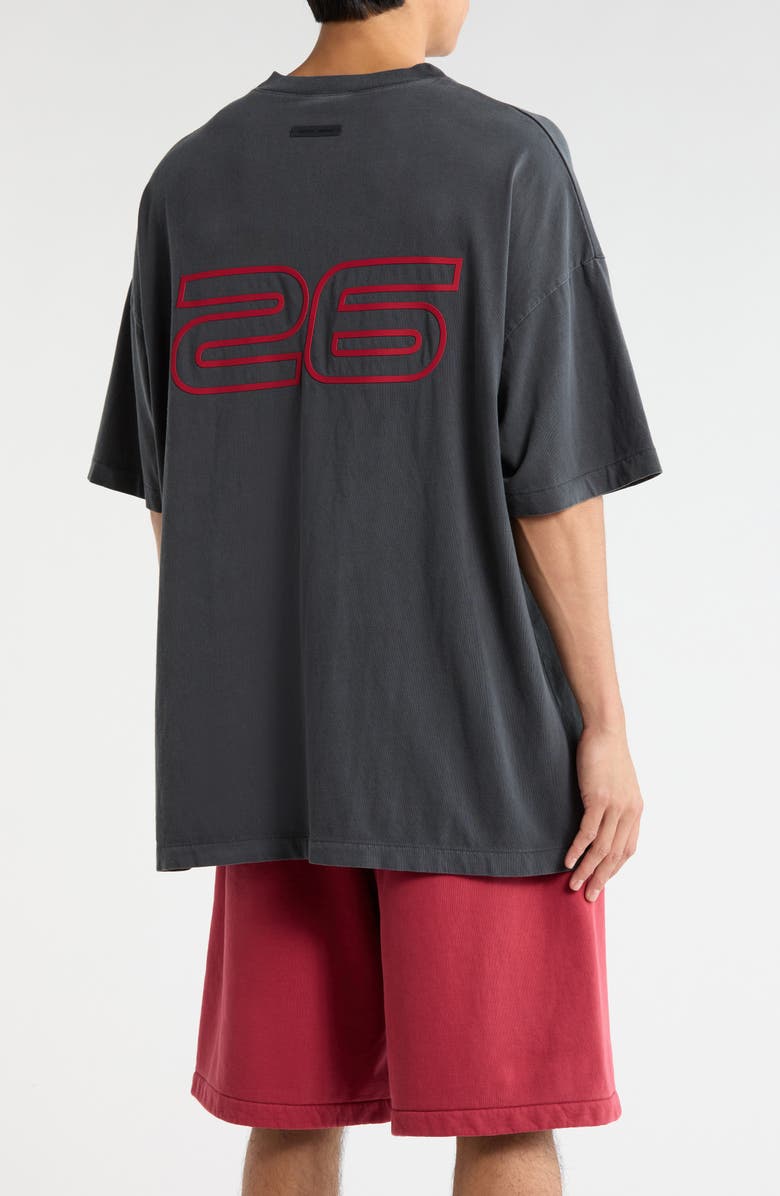 Fear of God Essentials 
90s Logo Graphic T-Shirt, Alternate, color, Iron Grey