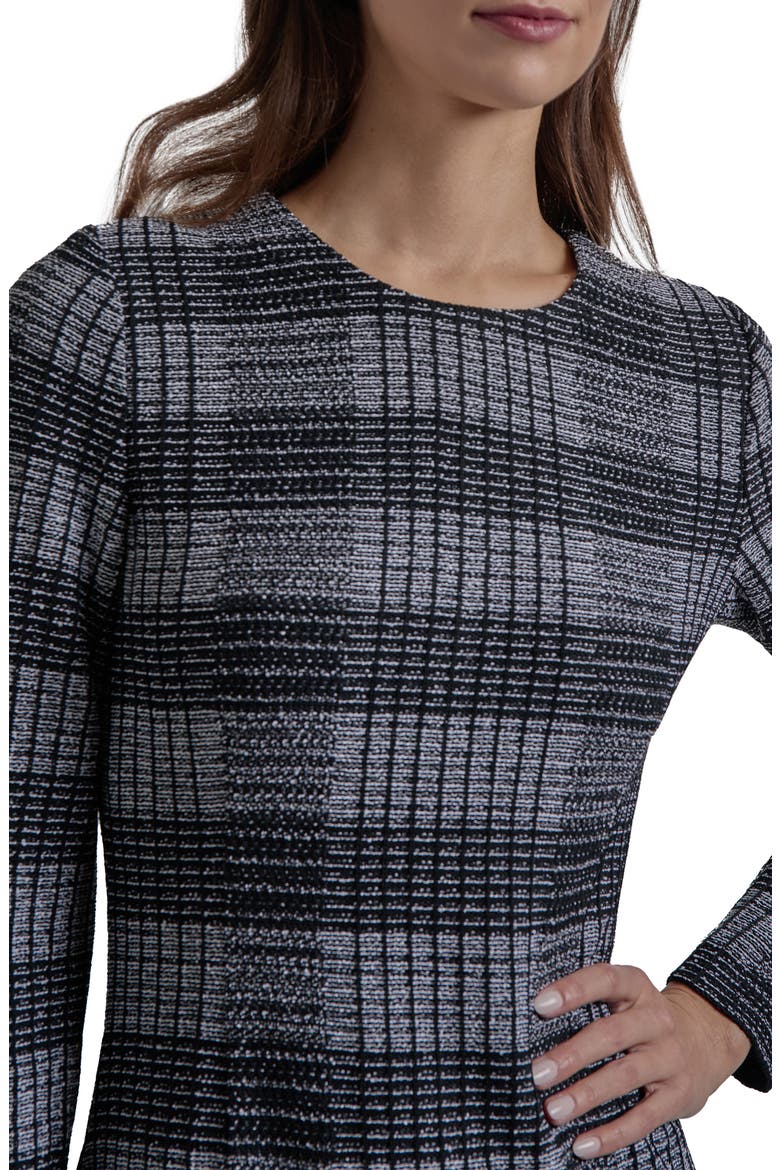 Heritage Fit Tweed Knit Maxi Dress, Alternate, color, BLACK/WHITE