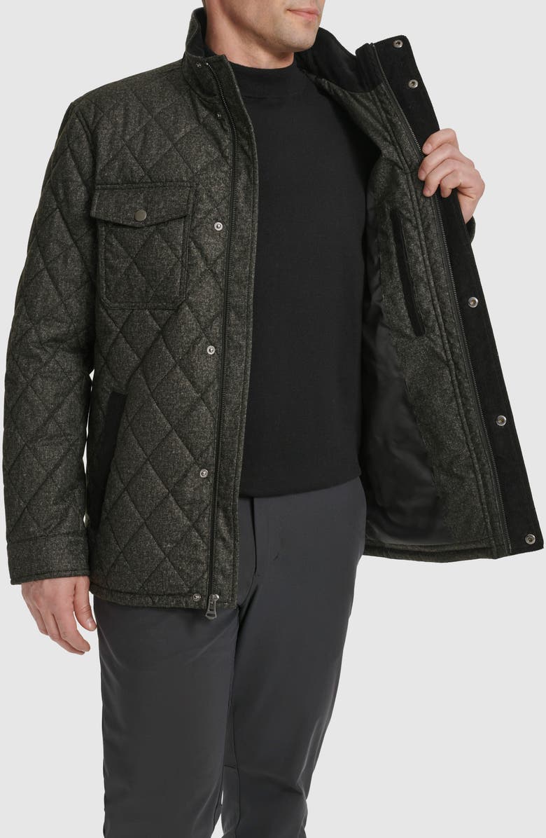 Cole Haan Signature Diamond Quilted Jacket, Alternate, color, Charcoal