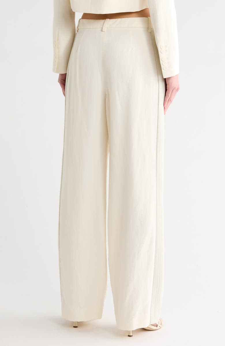 TWP Sulli Sequin Stripe Pants, Alternate, color, Bone