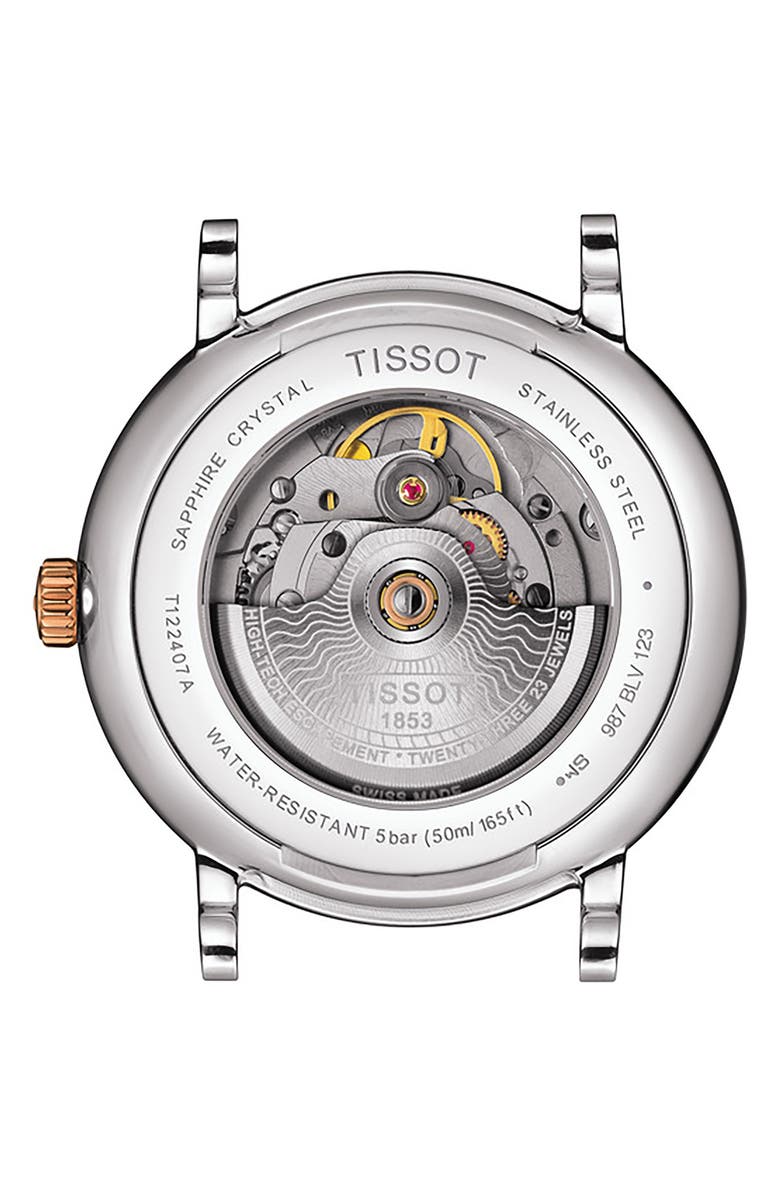 Tissot Carson Premium Powermatic Bracelet Watch, 40mm, Alternate, color, Silver