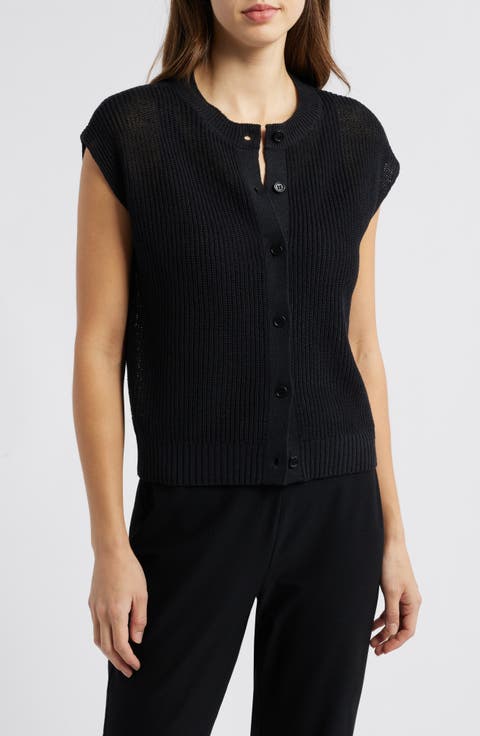 Organic Linen & Organic Cotton Sweater Vest