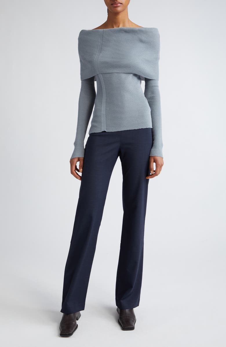 Paloma Wool Palmer Rib Off the Shoulder Sweater, Alternate, color,