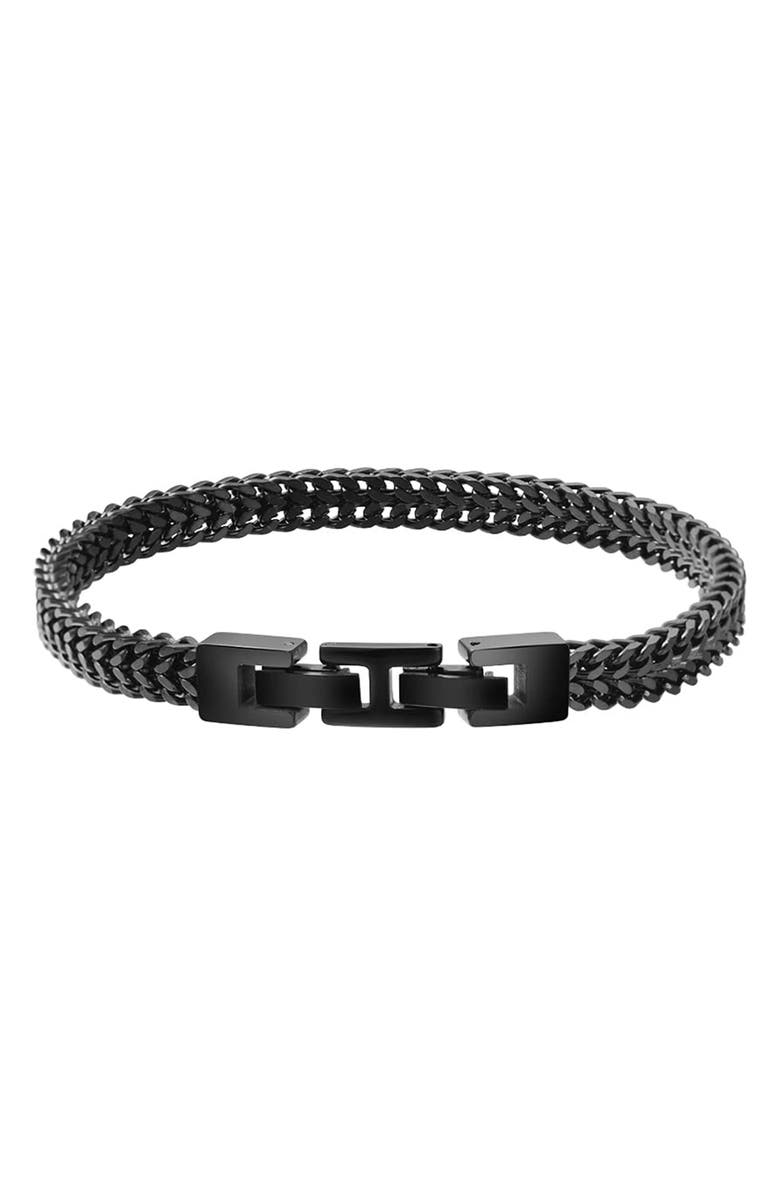 VAN HEUSEN Men's Franco Chain Bracelet, Alternate, color, Black