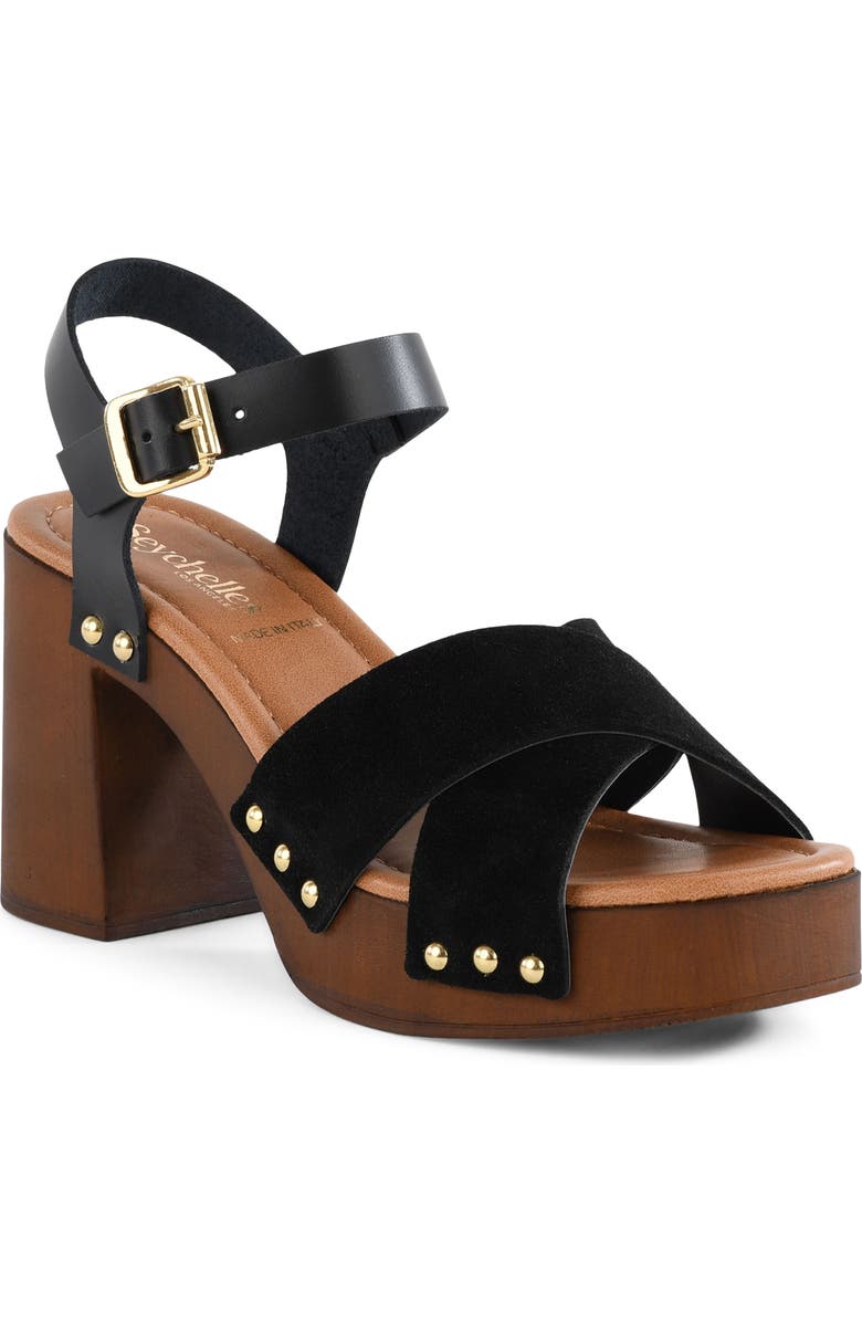 Seychelles Paloma 2 Ankle Strap Platform Sandal, Main, color, Black