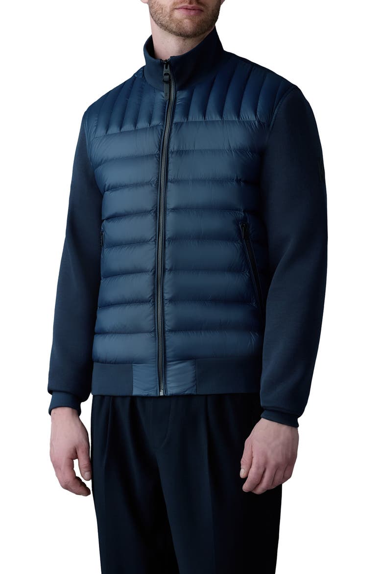 Collin-R Quilted Down Puffer Jacket, Main, color, NAVY