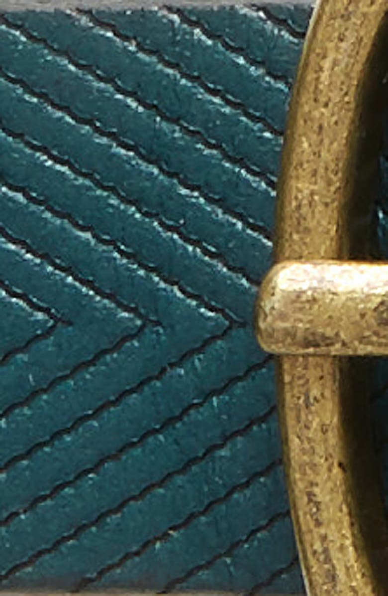 Treasure & Bond Herringbone Skinny Leather Belt, Alternate, color, 