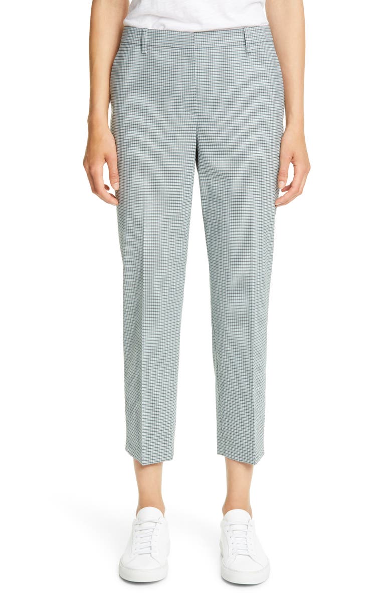 Theory Treeca 4 Wool Blend Crop Trousers, Main, color,