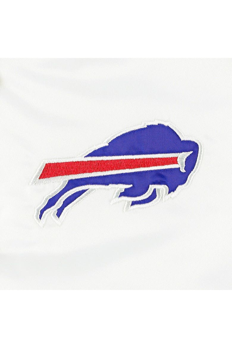 Women's Starter White Buffalo Bills Line Up Satin Full-Snap Varsity Jacket, Alternate, color, White
