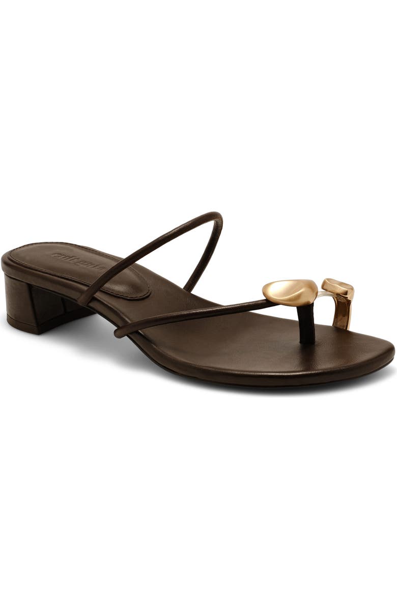 Cult Gaia Luca Leather Sandal, Main, color, Luwak