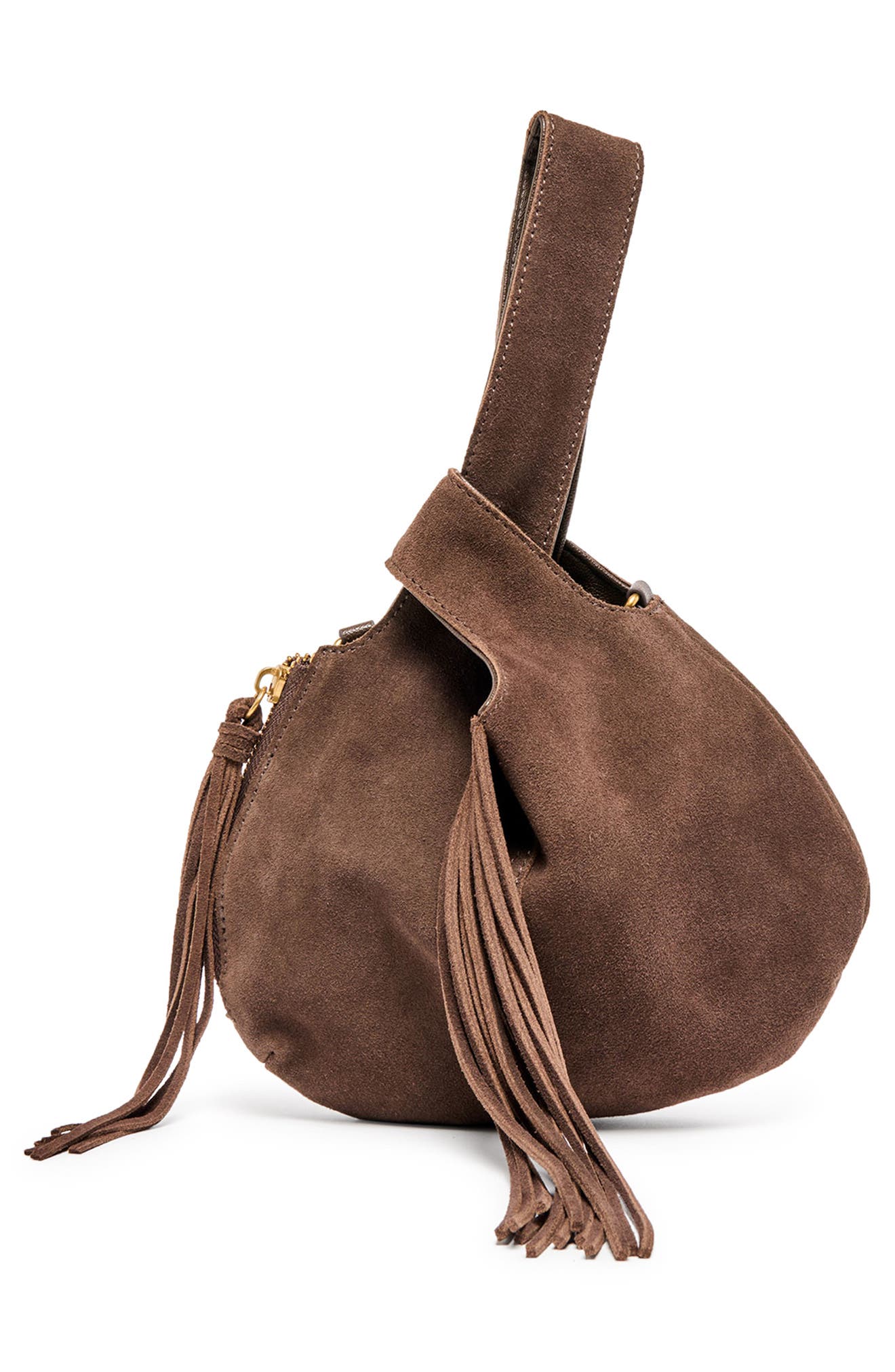 Dolce Vita Zury Leather Fringe Handbag, Alternate, color, 