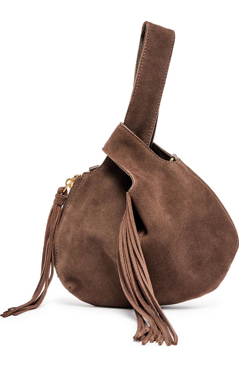 Dolce Vita Zury Leather Fringe Handbag, Alternate, color,