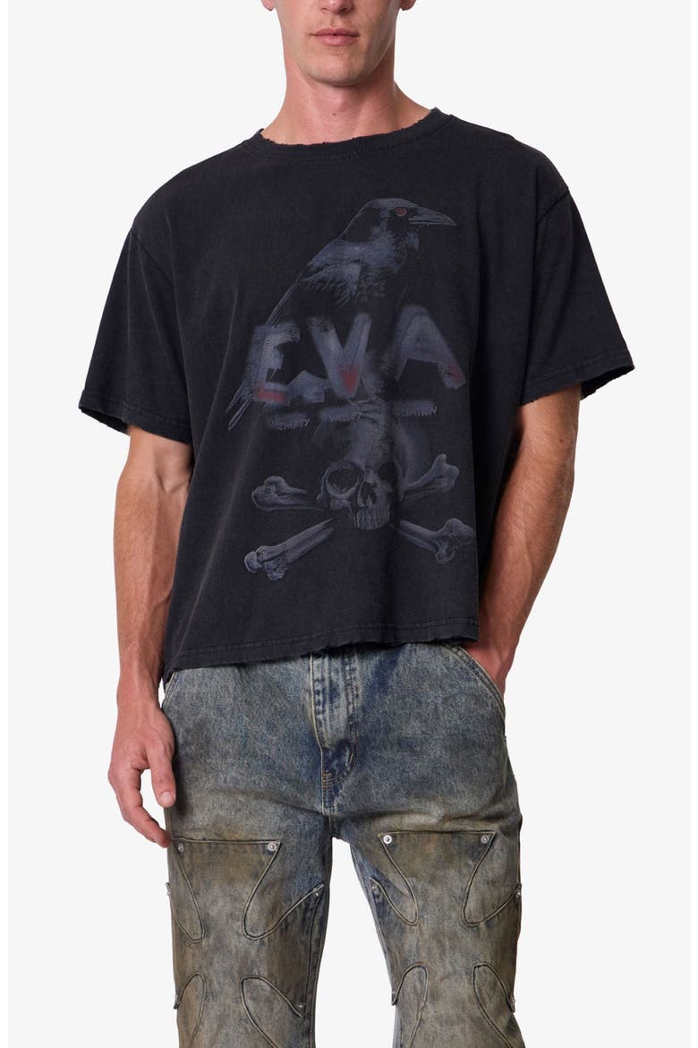 Eva Cotton Graphic T-Shirt, Alternate, color, WASHED BLACK