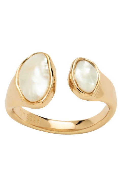 Baroque Pearl Statement Ring