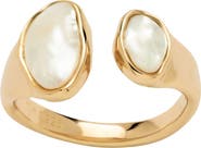 MADE BY MARY Baroque Pearl Statement Ring