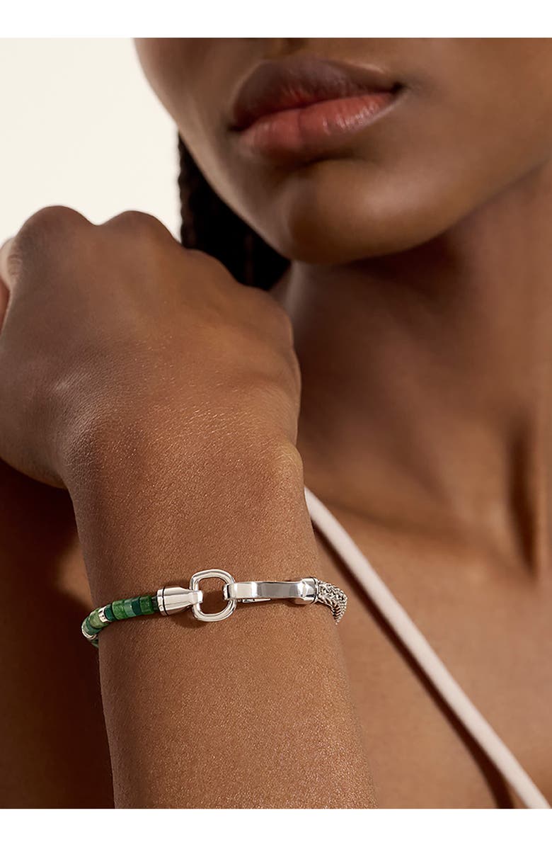 John Hardy Heishi Chain Bracelet, Sterling Silver, Stones, Alternate, color, Silver