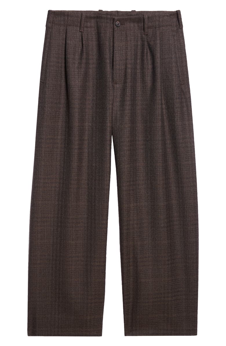 OUR LEGACY Bridge Plaid Vigin Wool Chinos, Alternate, color, Brown Dunmore Check