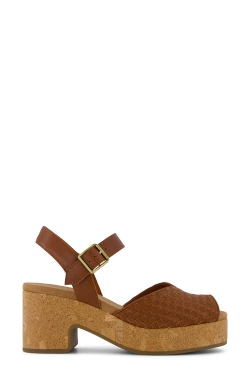 Toms Isla Peep Toe Sandal In Brown