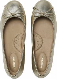 Lands' End Essential Leather Ballet Flats