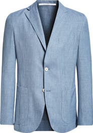 Eleventy Unstructured Linen & Wool Blend Sport Coat