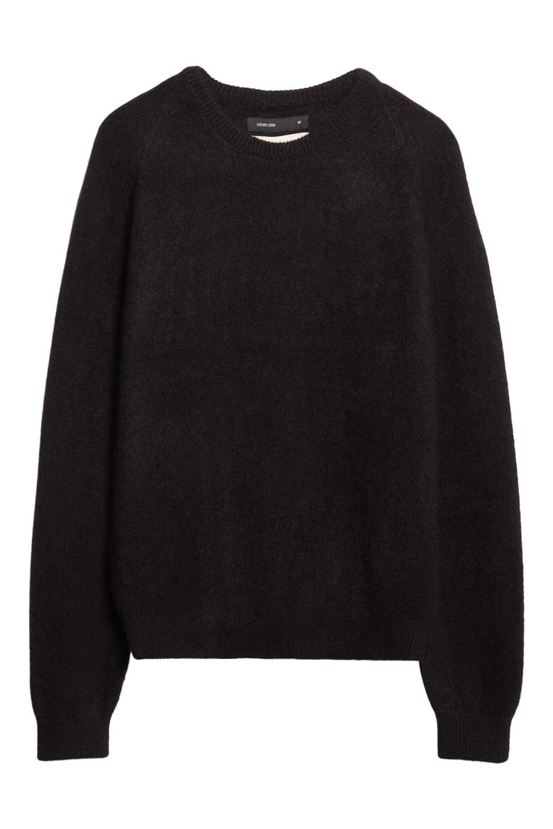Cashmere & Silk Sweater, Alternate, color, BLACK