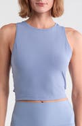 YOGALICIOUS Kyra Nude Tech High Neck Tank