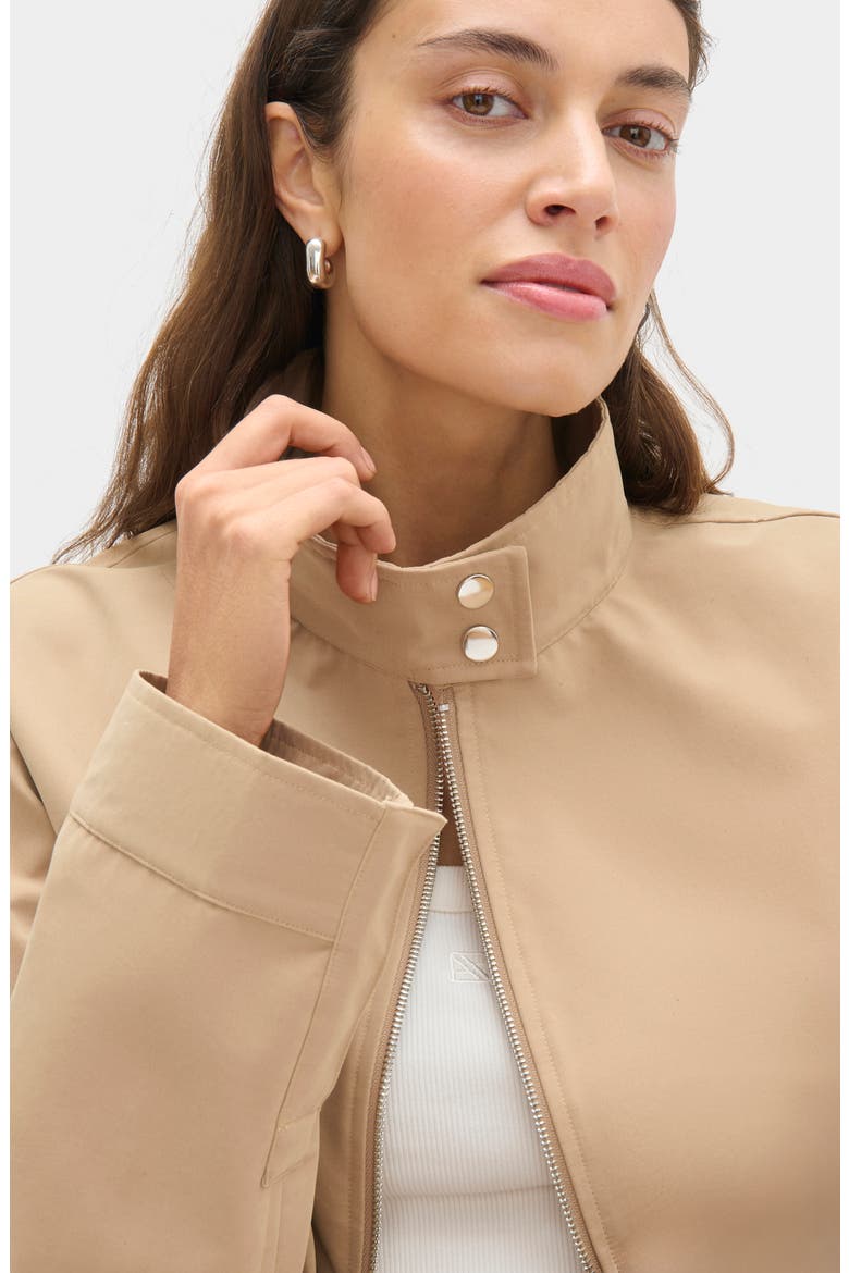 Brody Bubble Hem Jacket, Alternate, color, CAMEL