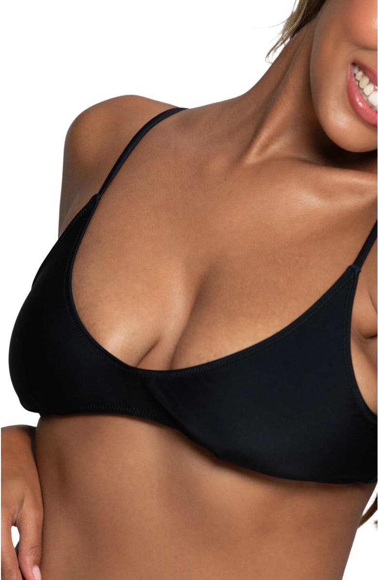 Bright Swimwear Sofie Top, Alternate, color, Black