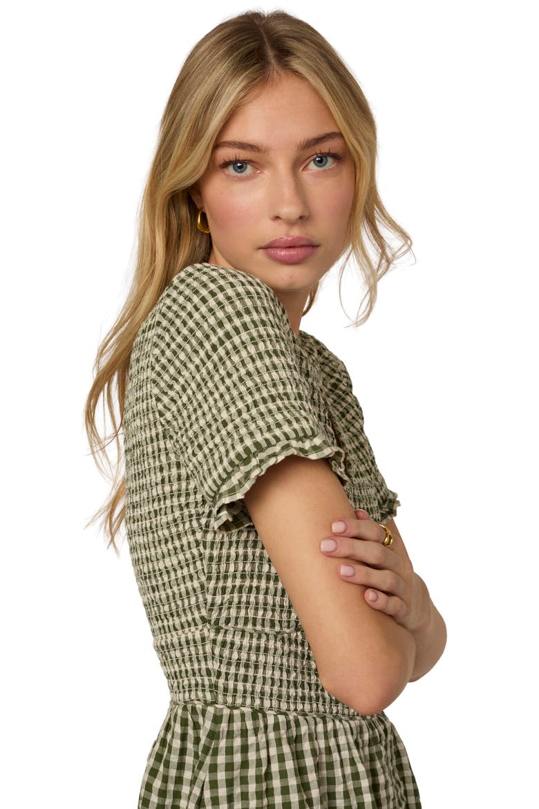 Eliza Check Midi Dress (Women) | Nordstrom