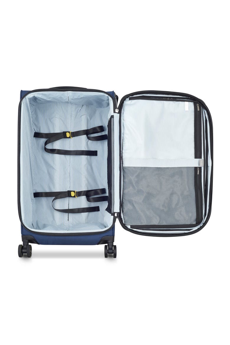 Wagram Softside Expandable 26" Medium Checked Spinner Luggage, Alternate, color, Navy
