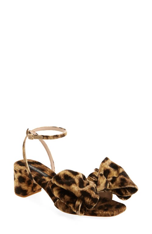 Loeffler Randall Carmen Ankle Strap Sandal In Leopard