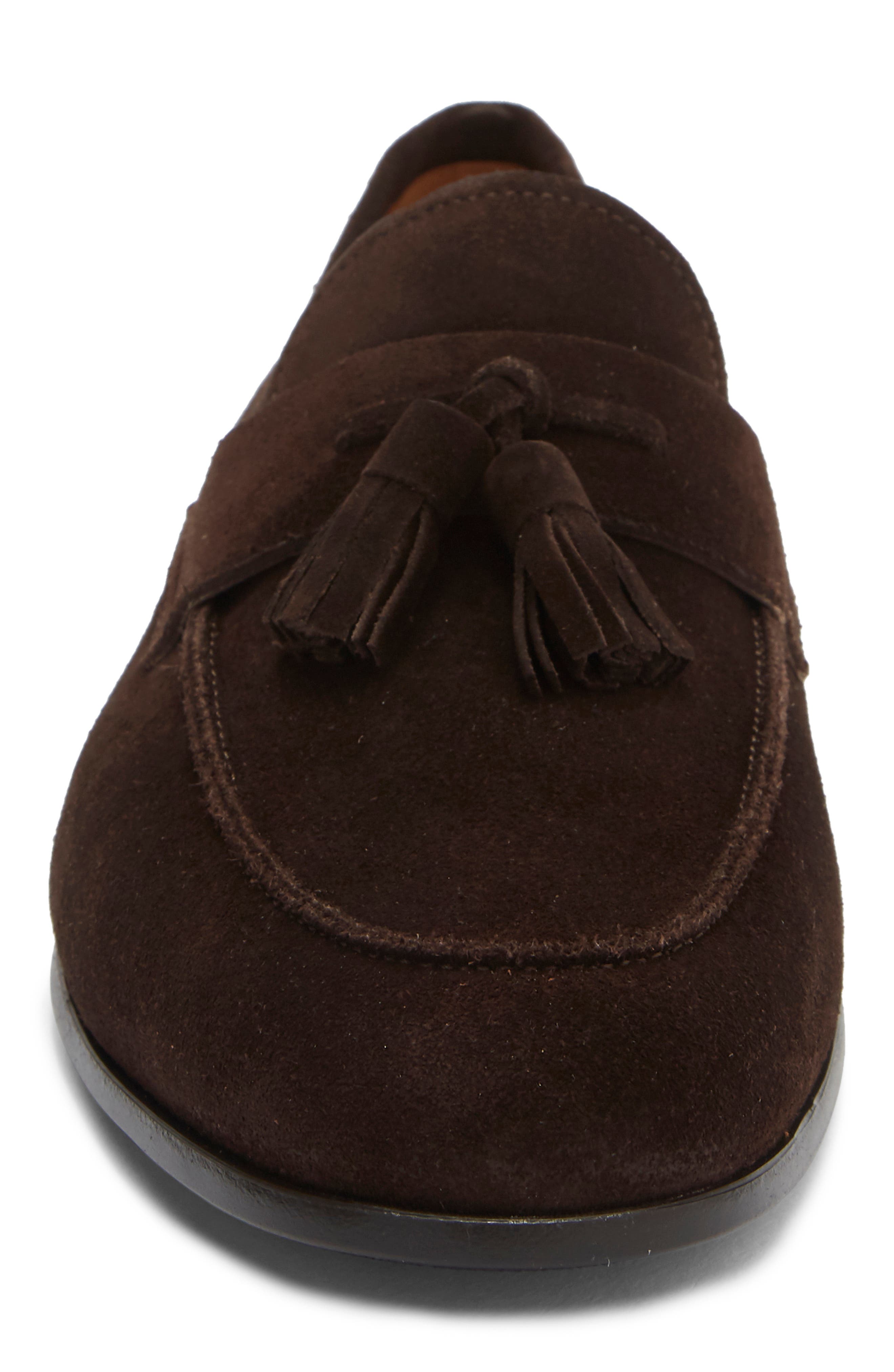 Tavarez Tassel Loafer, Alternate, color, BROWN SUEDE