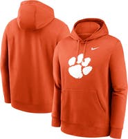 Nike Men's Nike Orange Clemson Tigers Primetime Club Fleece Pullover Hoodie